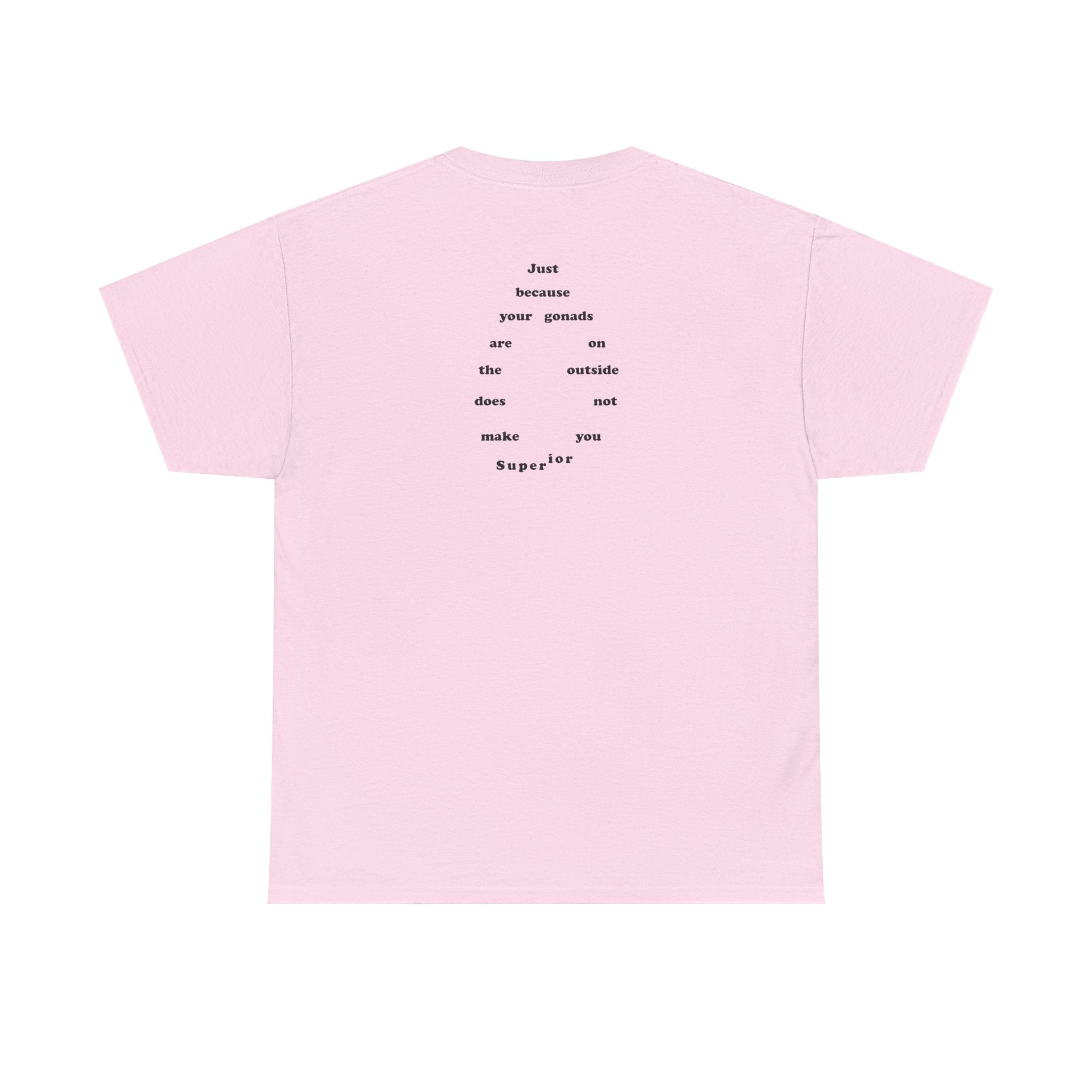 Provocative Statement Tee — "Just Because Your Gonads Are On The Outside..."