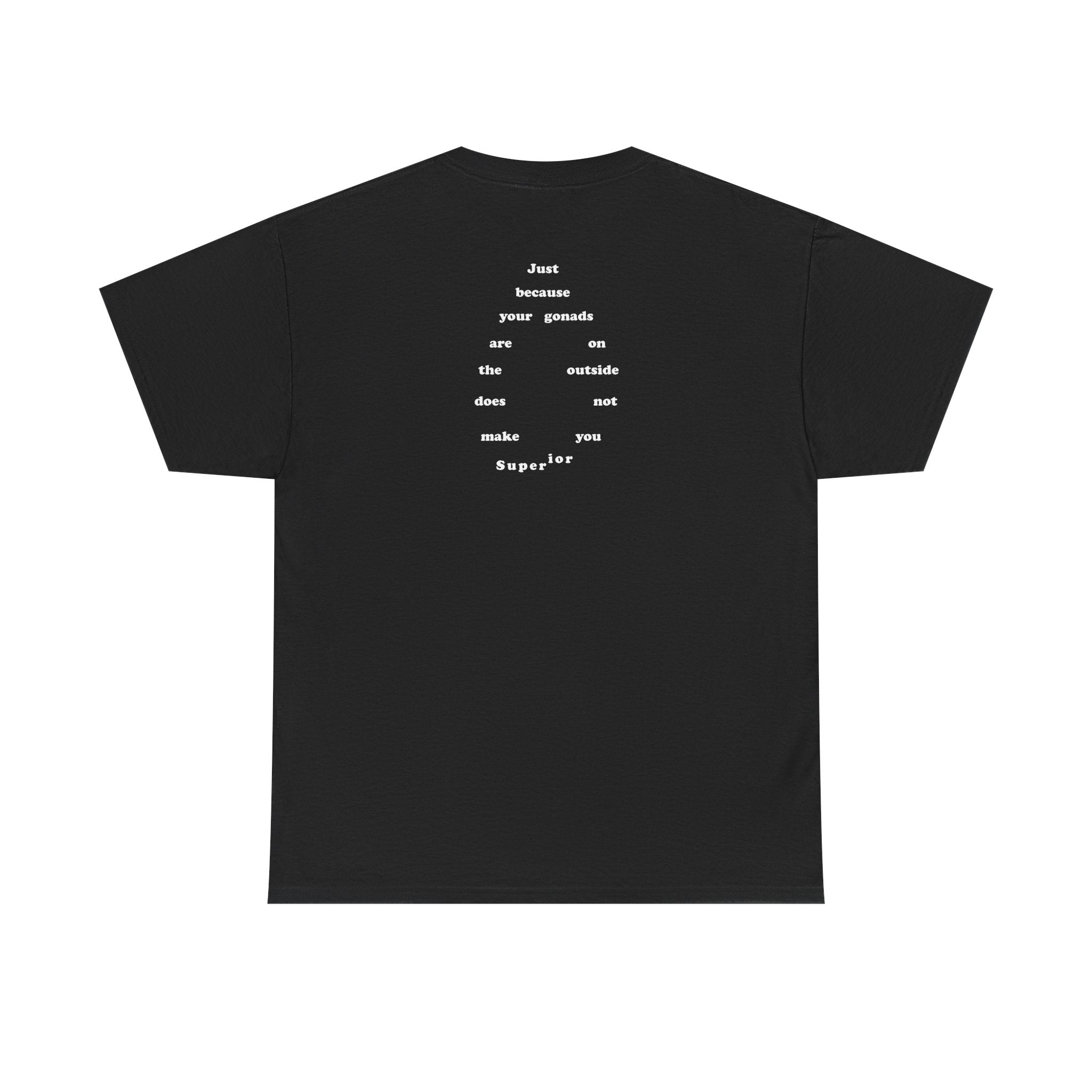 Provocative Statement Tee — "Just Because Your Gonads Are On The Outside..."
