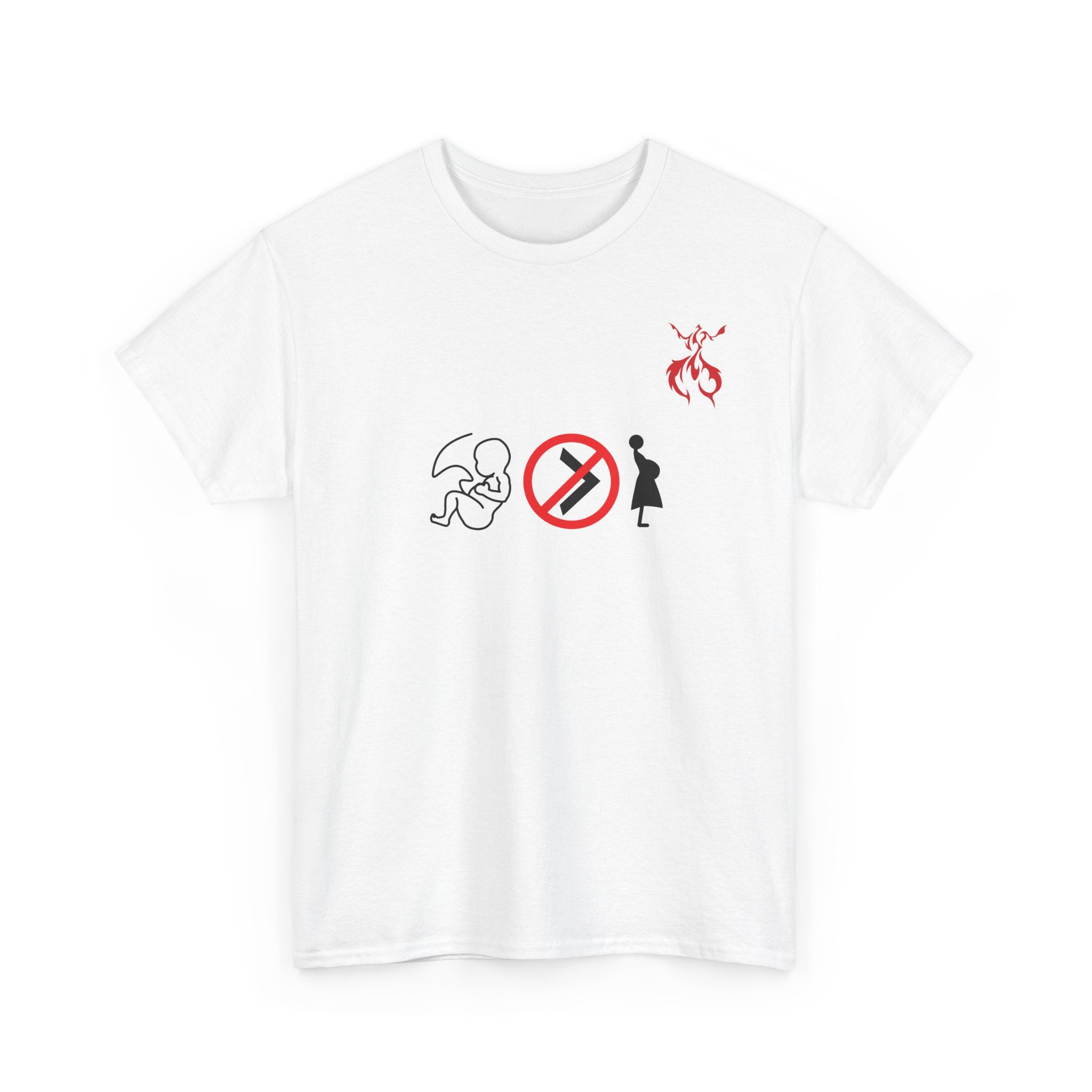 Pro-Choice Statement Tee — "The Fetus Is Not More Important Than the Mother" Design on the Front