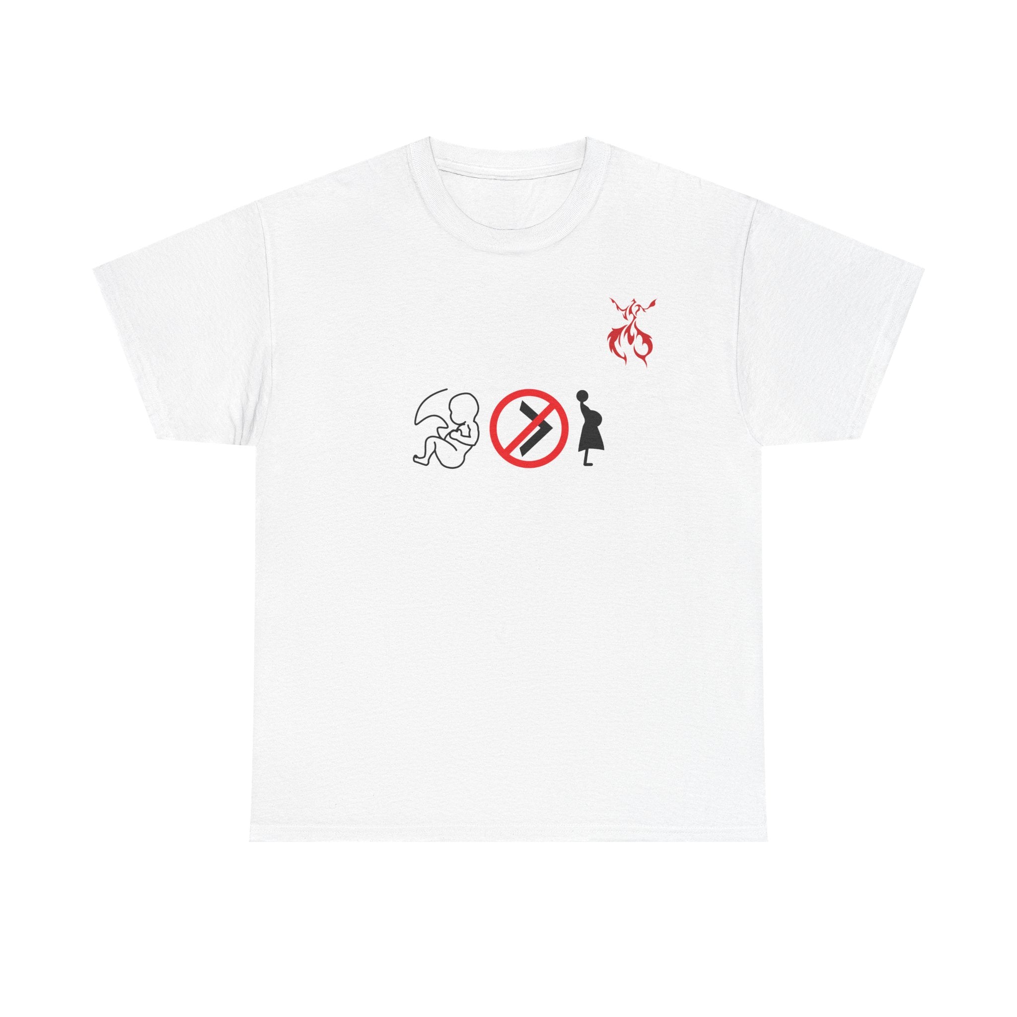 Pro-Choice Statement Tee — "The Fetus Is Not More Important Than the Mother" Design on the Front