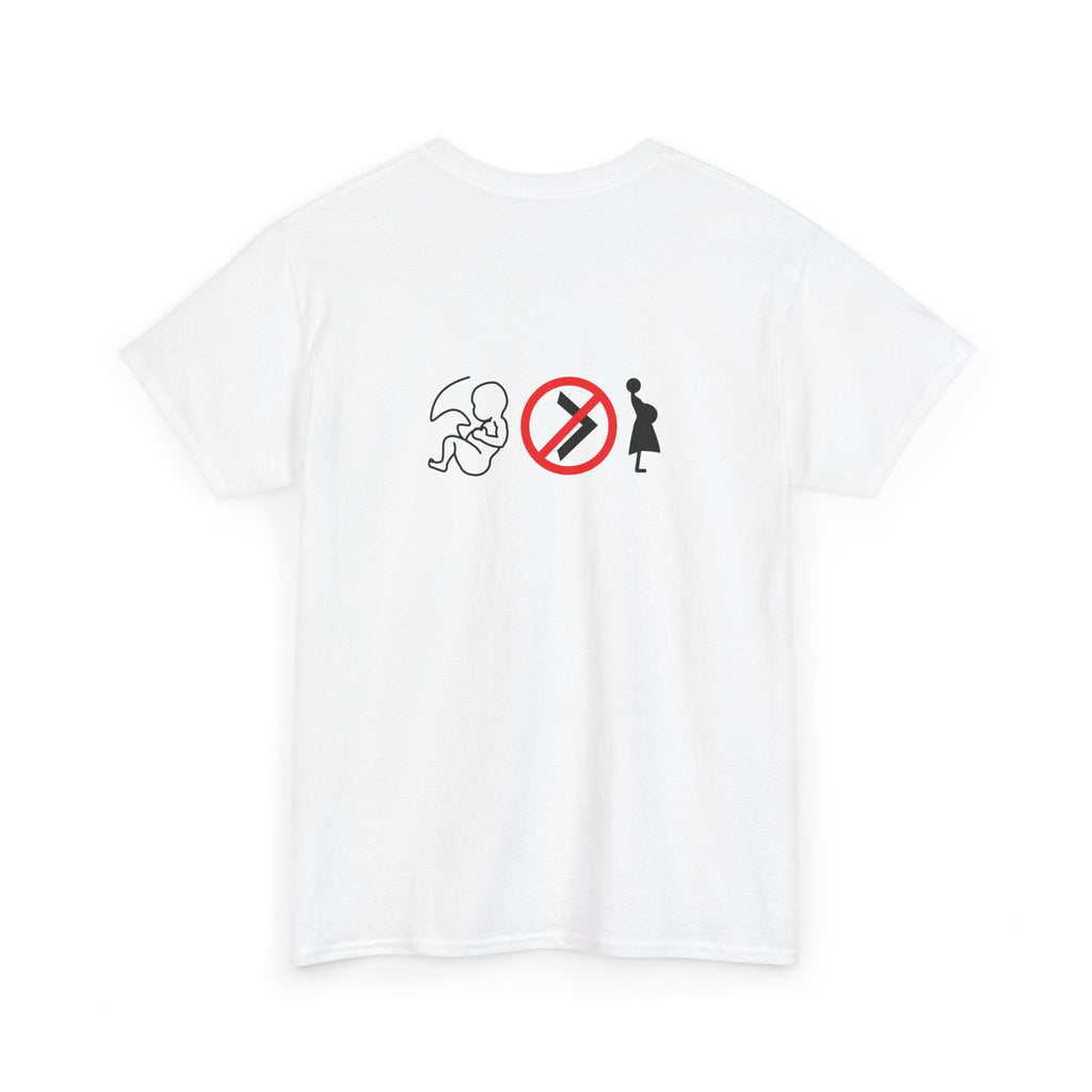Pro-Choice Statement Tee — "The Fetus Is Not More Important Than the Mother"