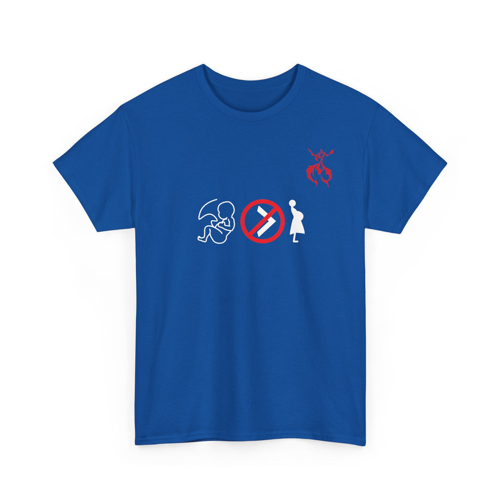 Pro-Choice Statement Tee — "The Fetus Is Not More Important Than the Mother" Design on the Front