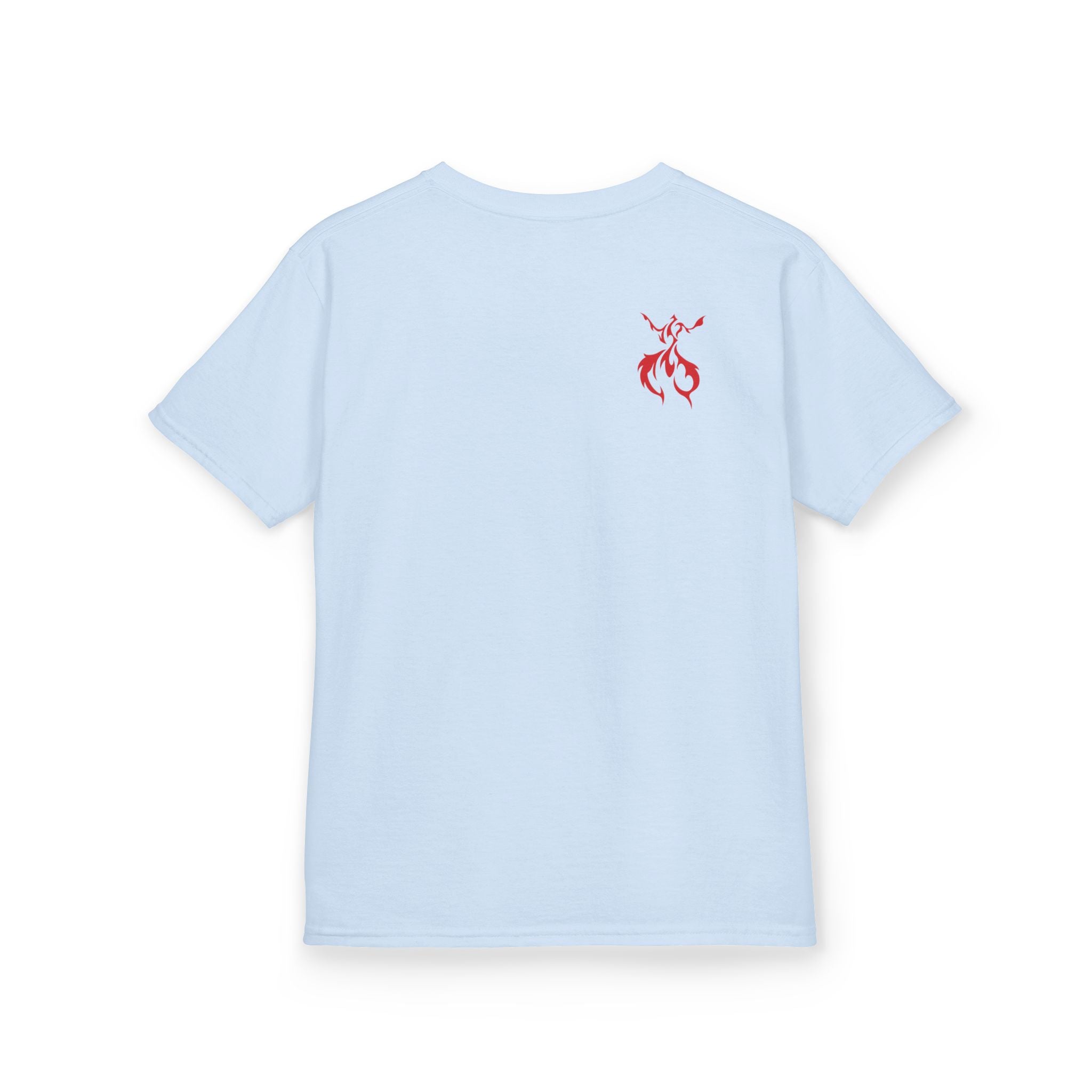 Kids Dragon & Unicorn T-Shirt — Unicorn's Light Upon A Dragon Graphic Print on Front