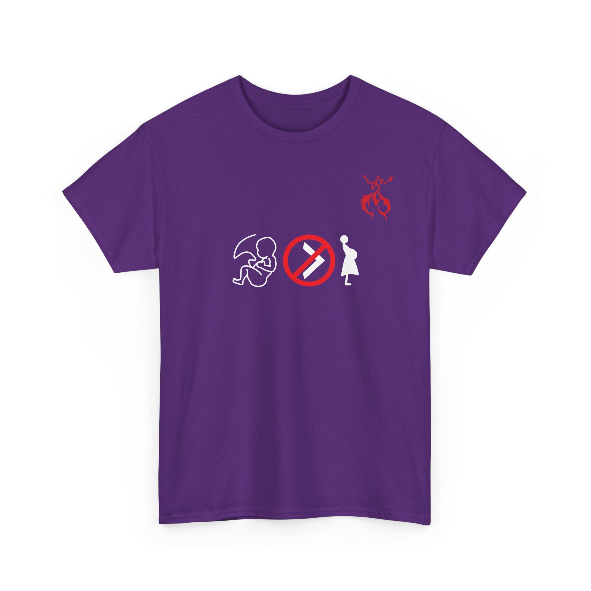 Pro-Choice Statement Tee — "The Fetus Is Not More Important Than the Mother" Design on the Front