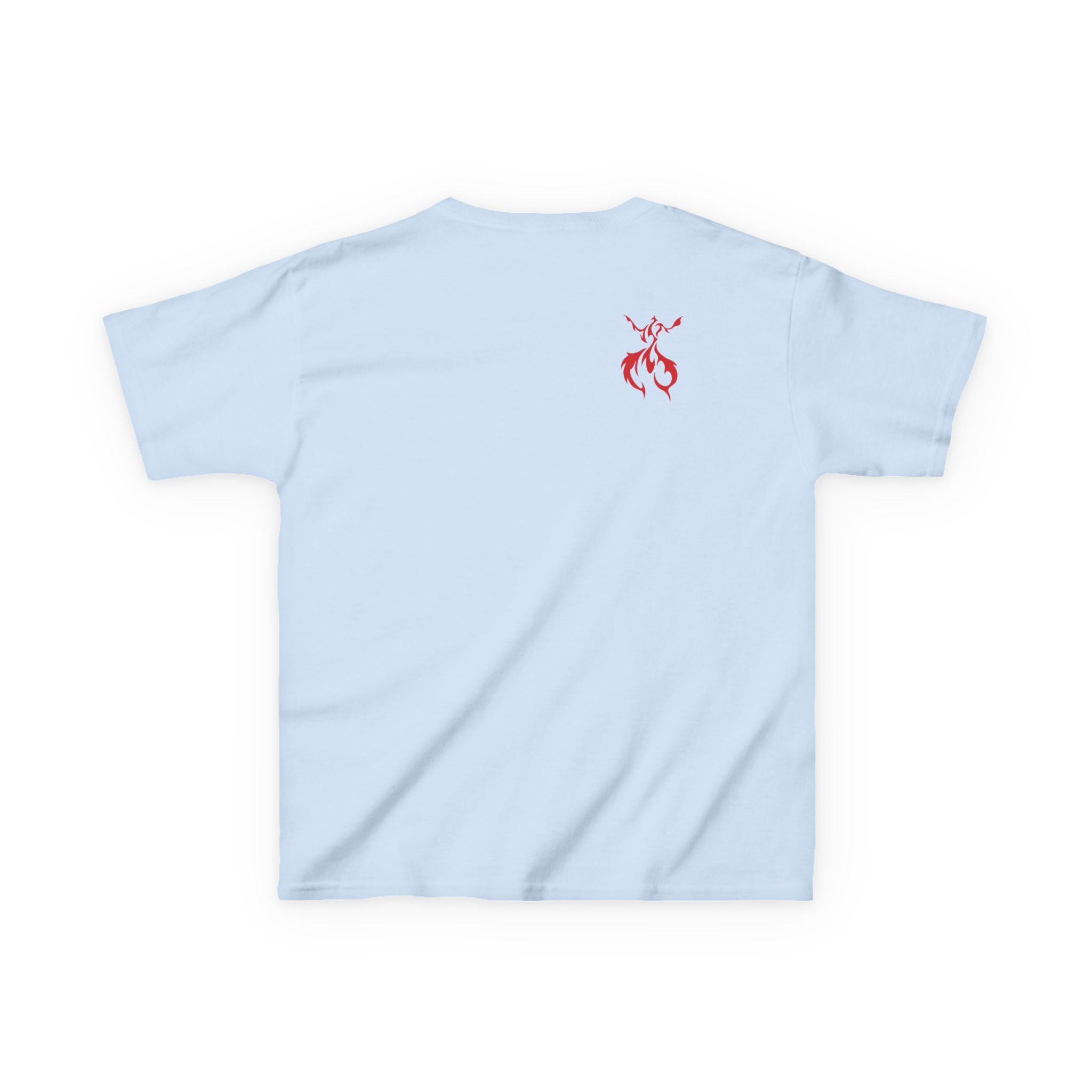 Kids Dragon & Unicorn T-Shirt — Unicorn's Light Upon A Dragon Graphic Print on Front