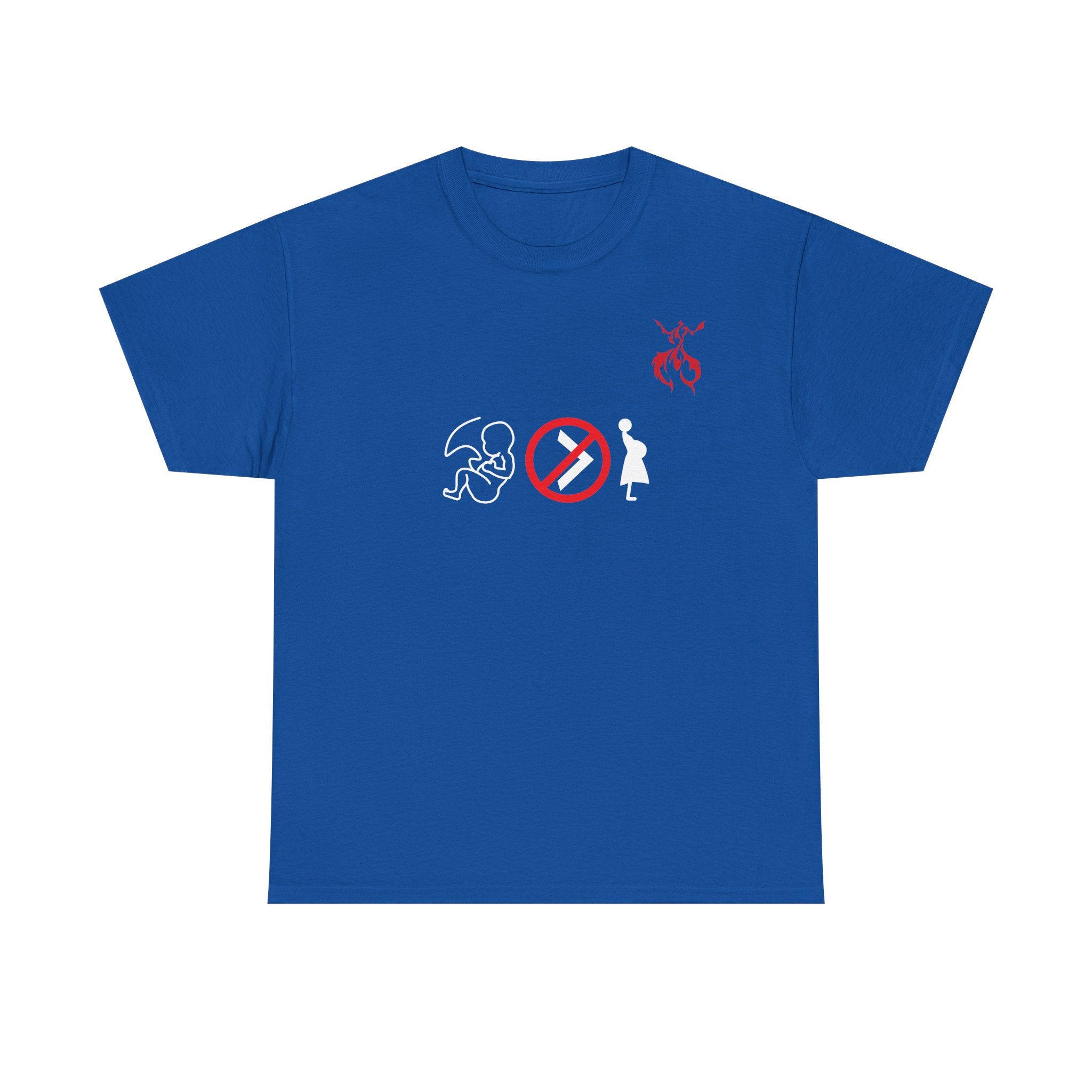Pro-Choice Statement Tee — "The Fetus Is Not More Important Than the Mother" Design on the Front