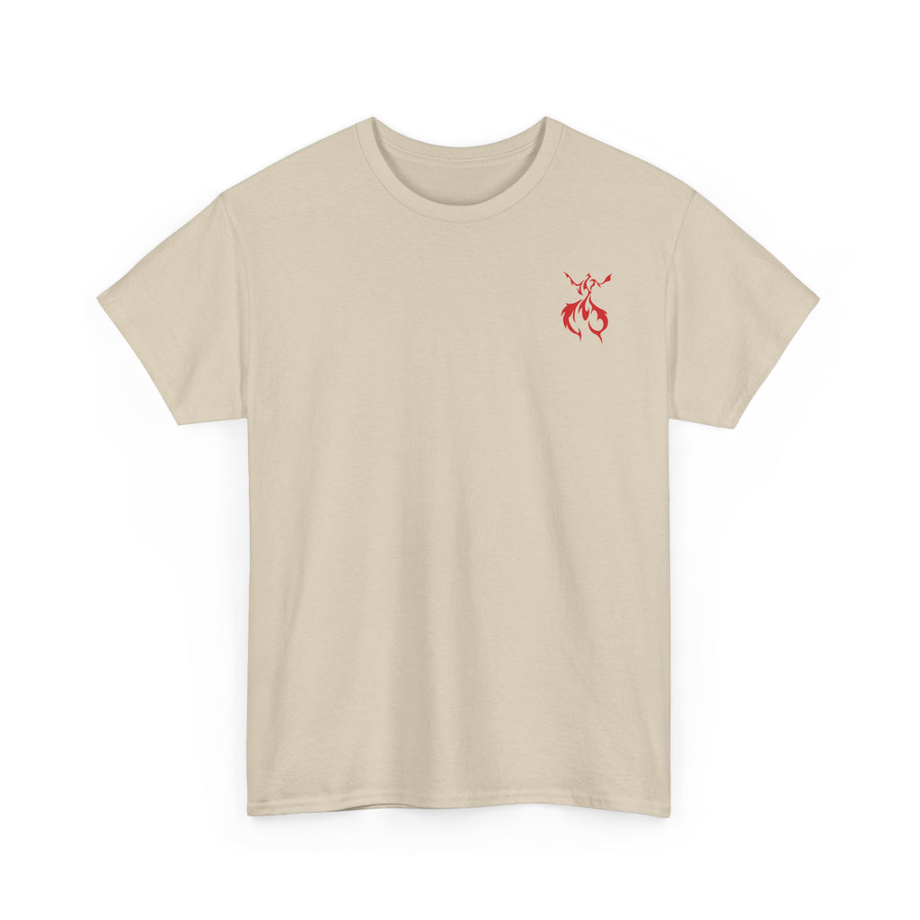 Dragon & Unicorn Graphic Tee — Unicorn's Light Upon A Dragon Graphic Print on Back