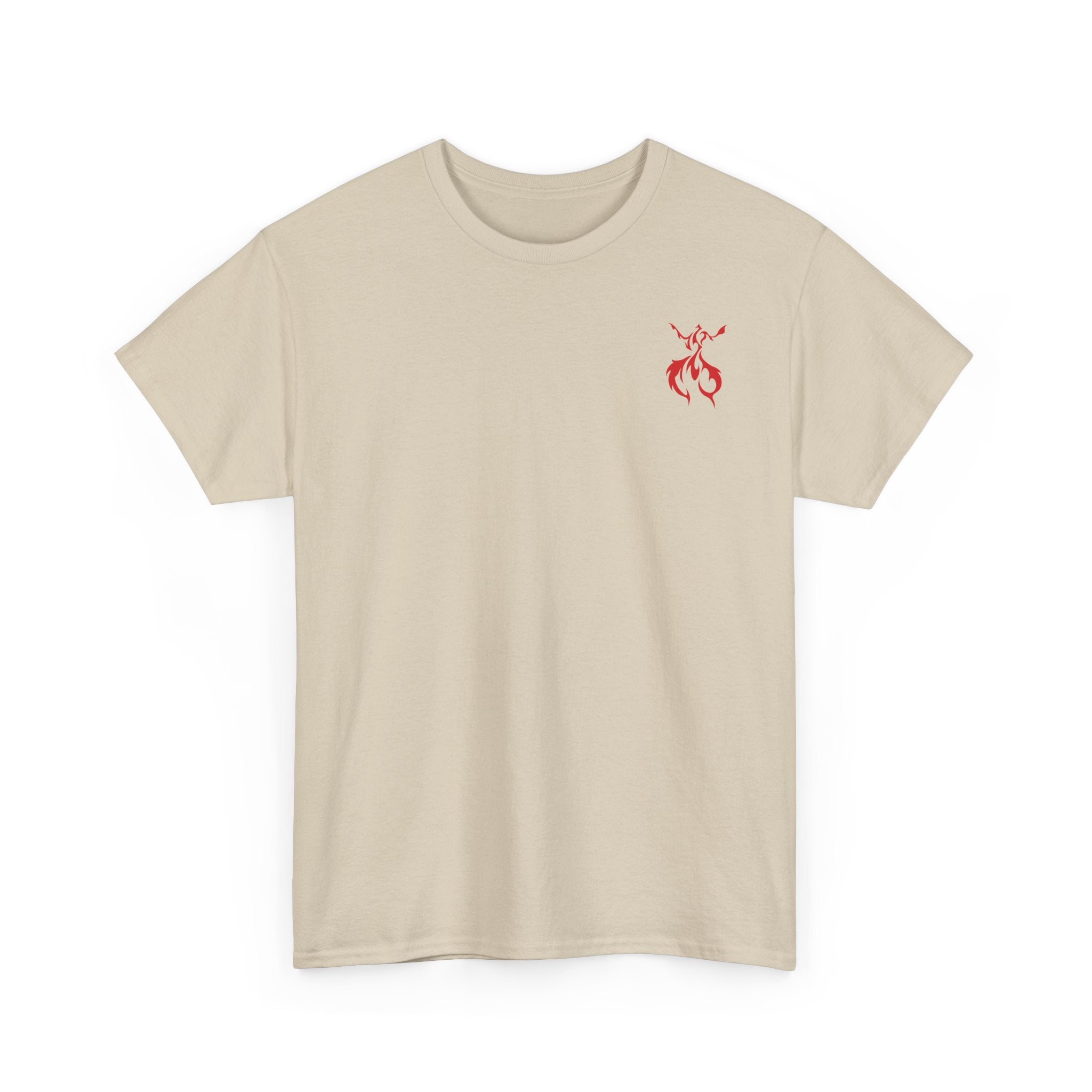 Dragon & Unicorn Graphic Tee — Unicorn's Light Upon A Dragon Graphic Print on Back