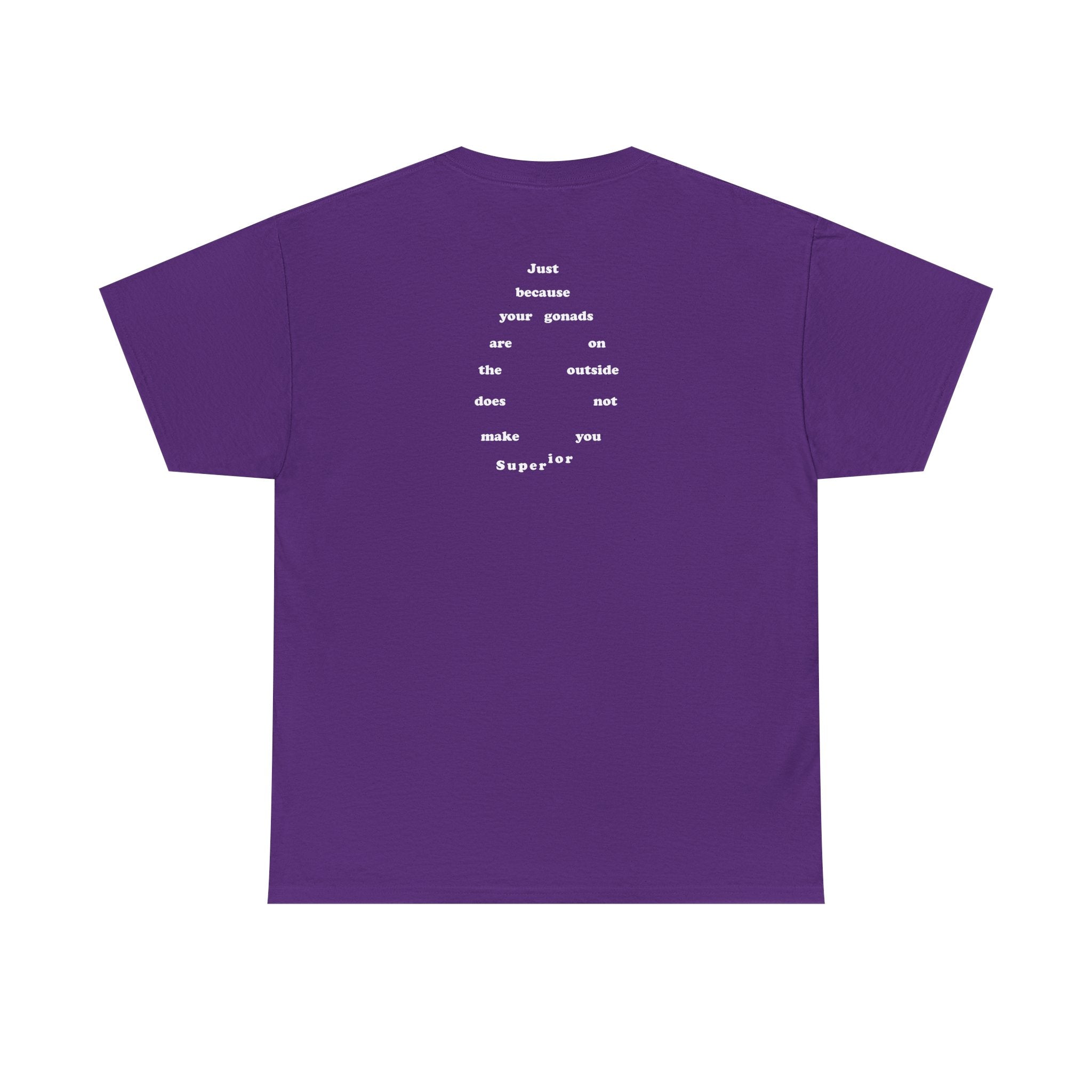 Provocative Statement Tee — "Just Because Your Gonads Are On The Outside..."
