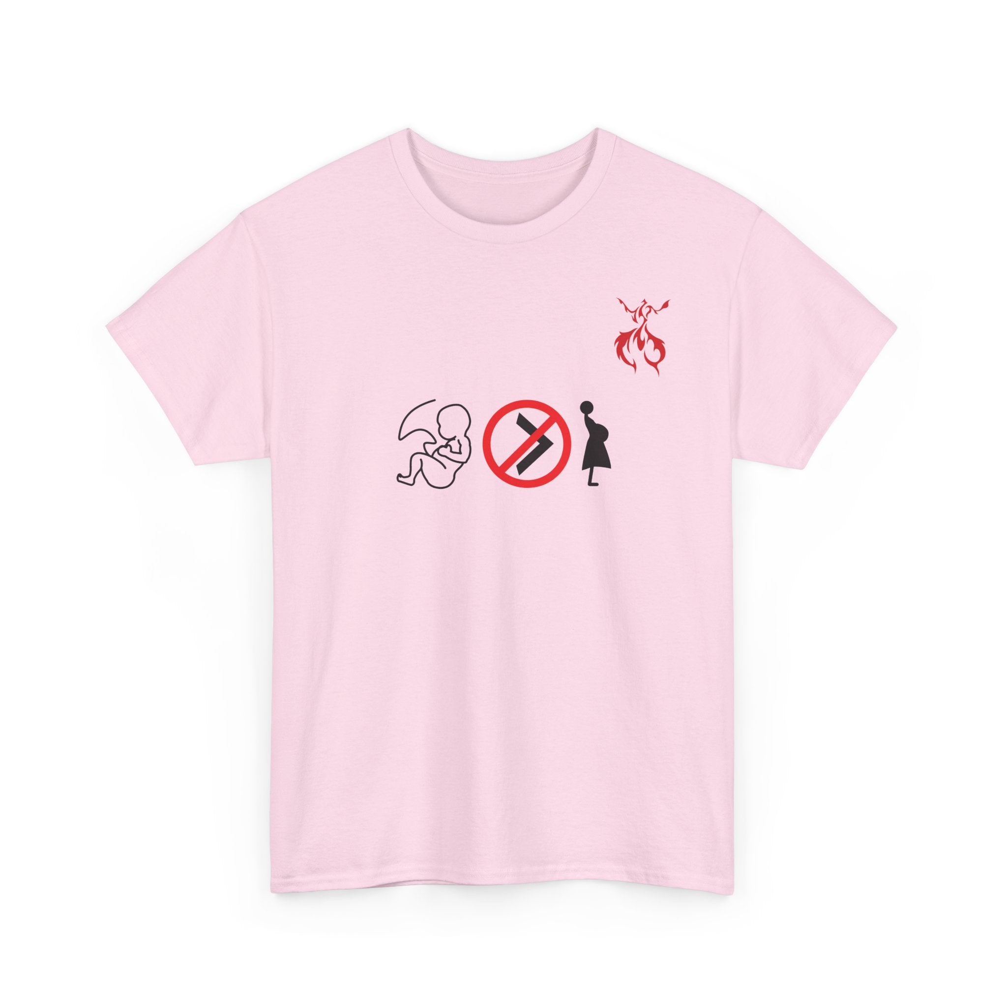 Pro-Choice Statement Tee — "The Fetus Is Not More Important Than the Mother" Design on the Front