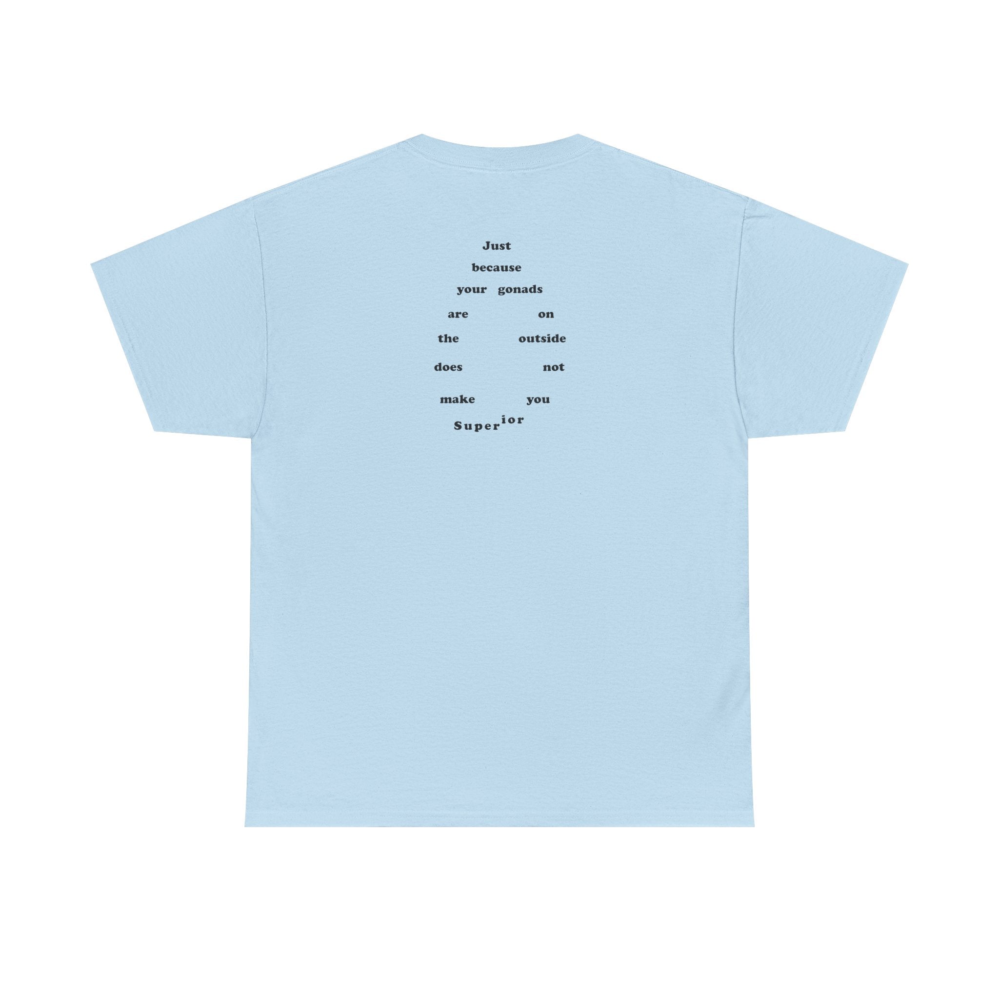 Provocative Statement Tee — "Just Because Your Gonads Are On The Outside..."