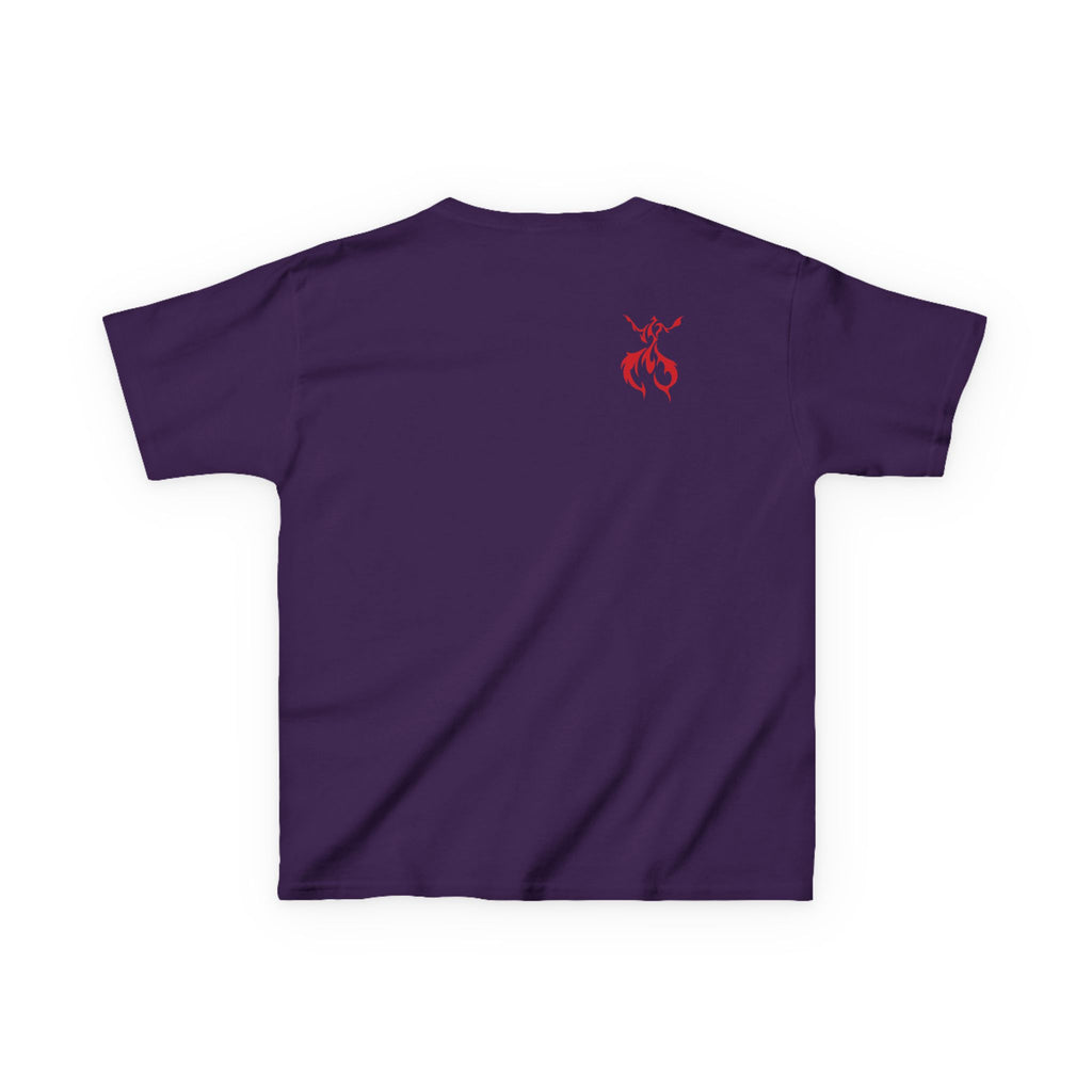 Kids Dragon & Unicorn T-Shirt — Unicorn's Light Upon A Dragon Graphic Print on Front