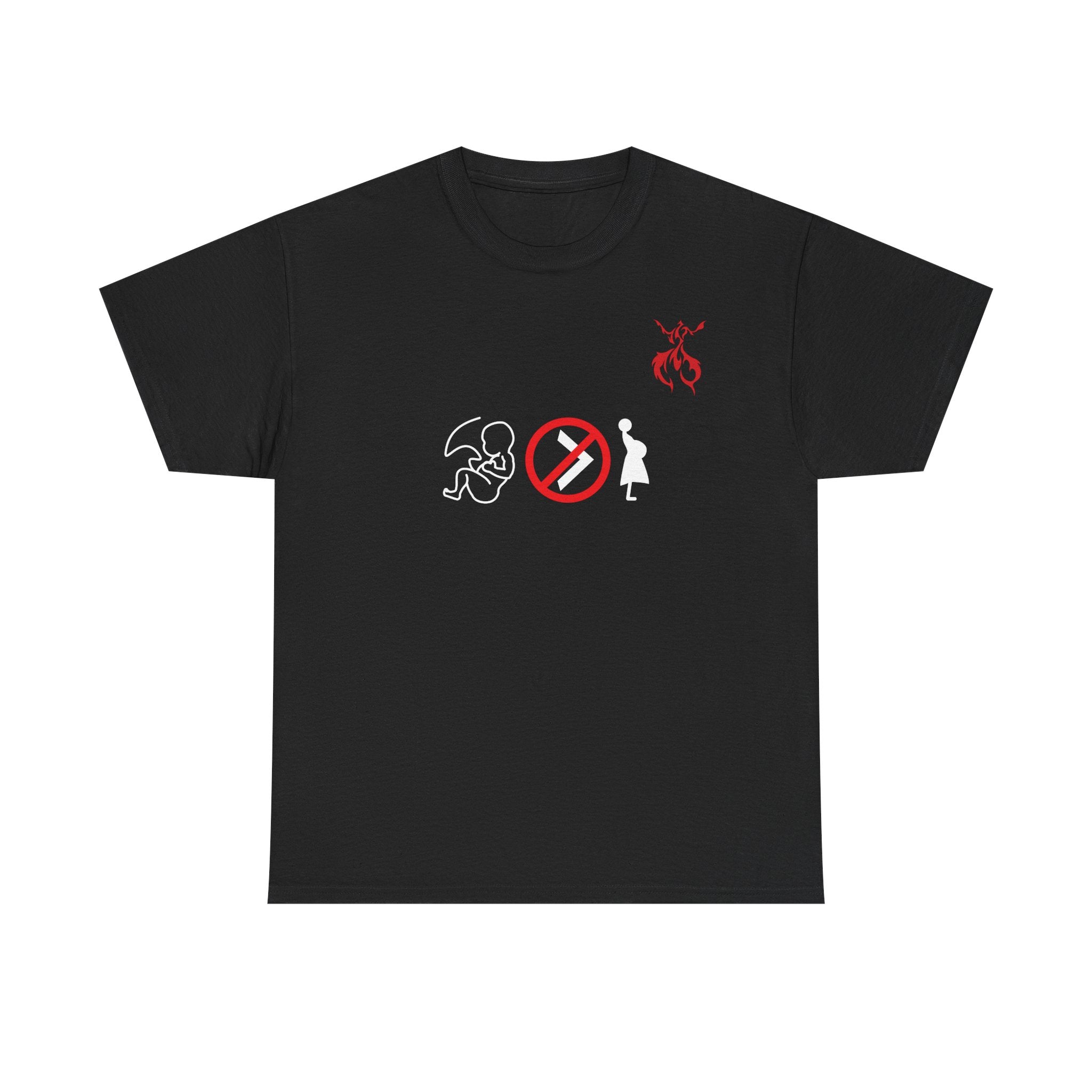 Pro-Choice Statement Tee — "The Fetus Is Not More Important Than the Mother" Design on the Front